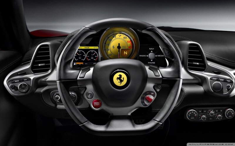 Ferrari interior dashboard