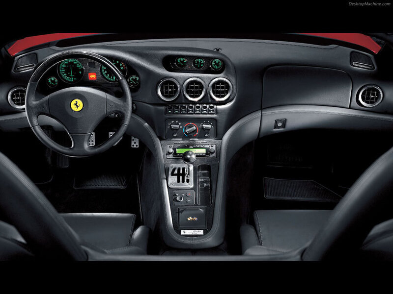 Ferrari interior dashboard