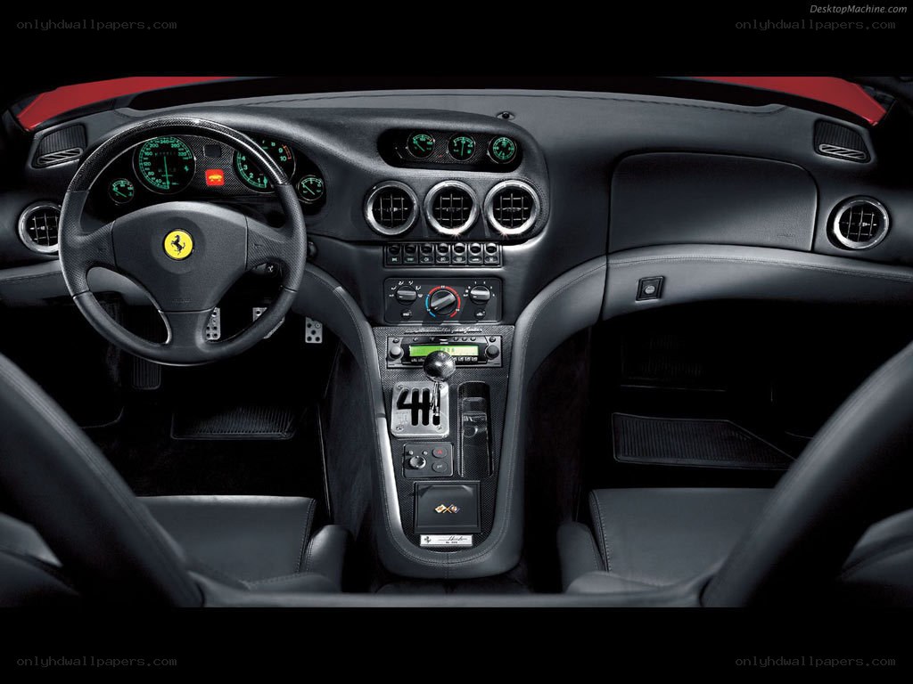 Ferrari interior dashboard