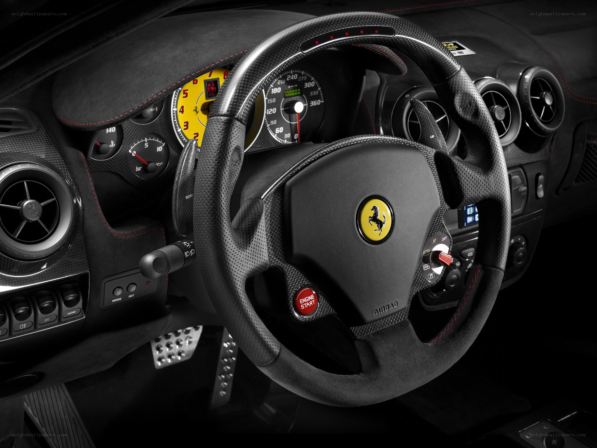 Ferrari interior dashboard