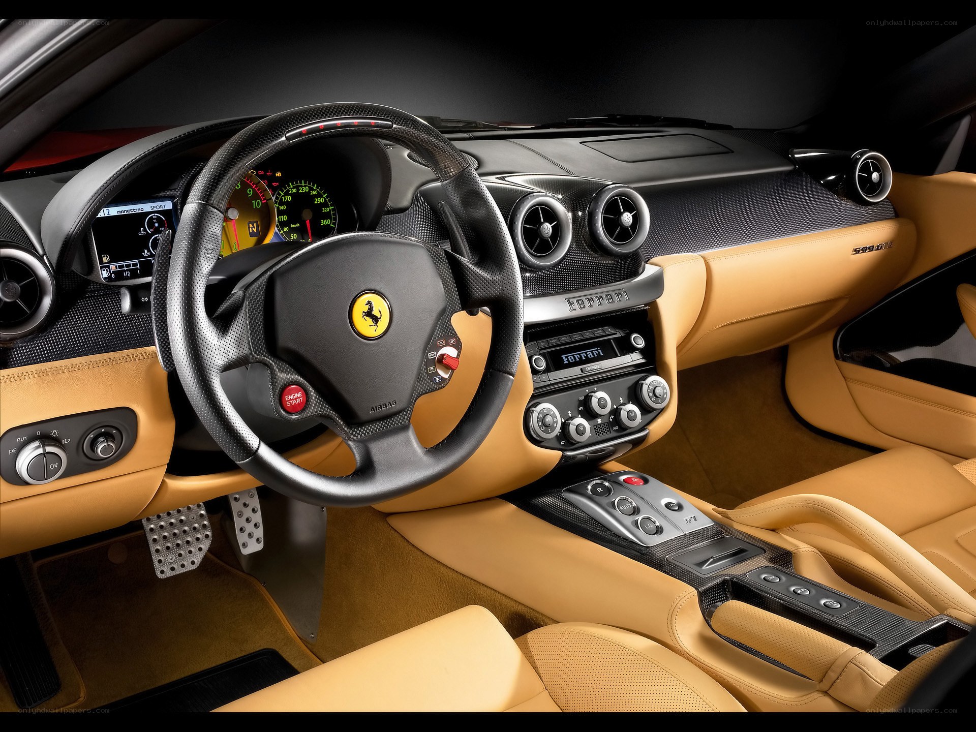 Ferrari interior dashboard
