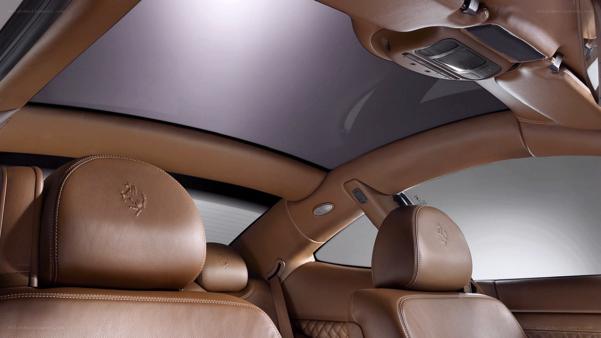 Ferrari interior with leather seats
