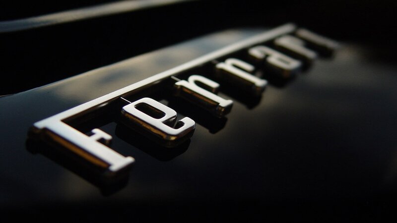 Ferrari logo on car