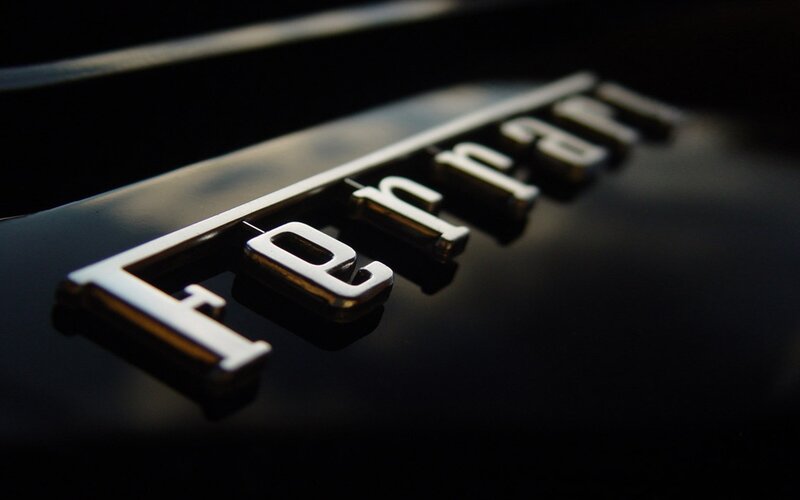 Ferrari logo on car