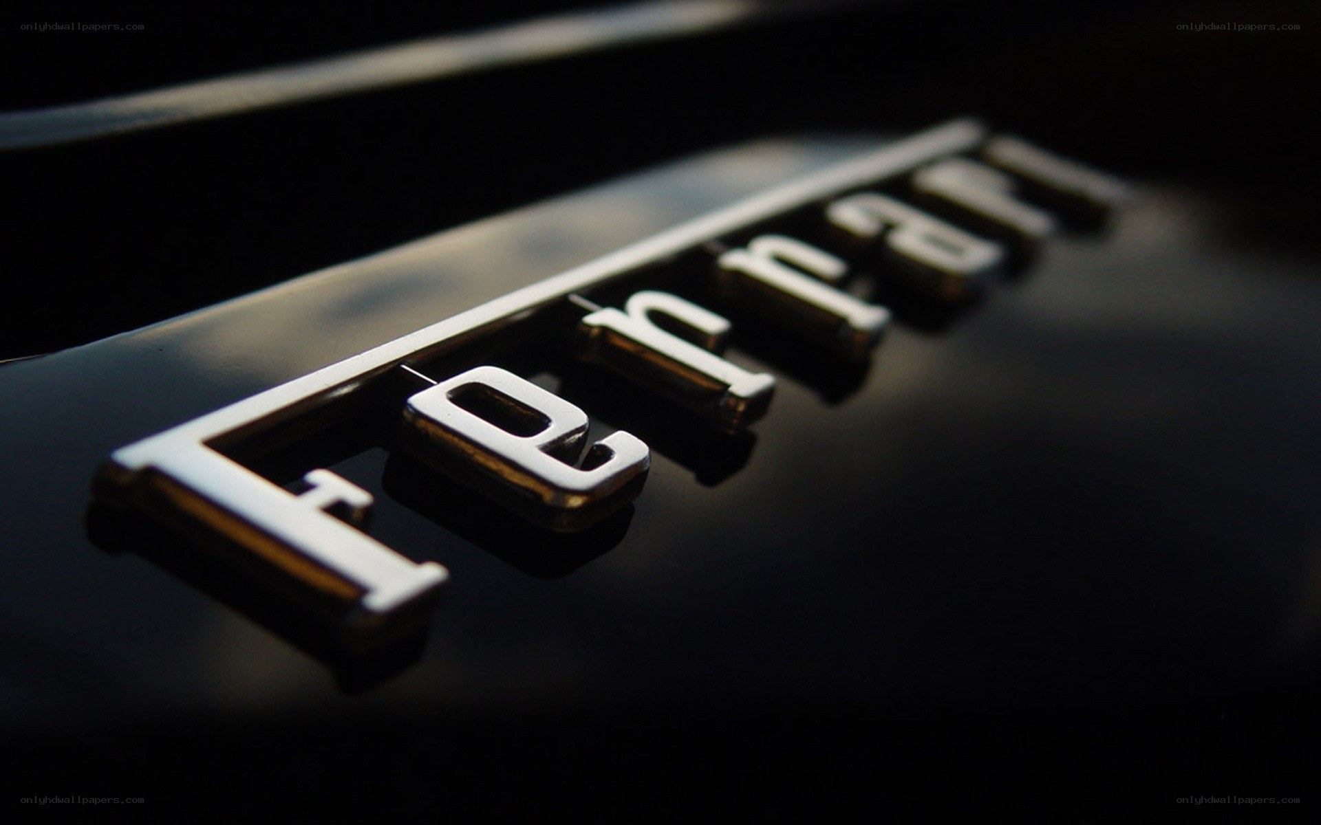Ferrari logo on car