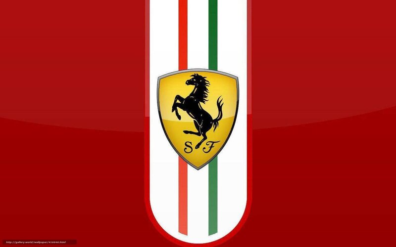 Ferrari Logo on Flag