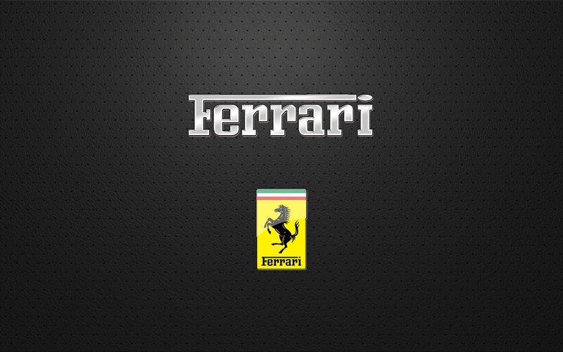 Ferrari Logo on Leather