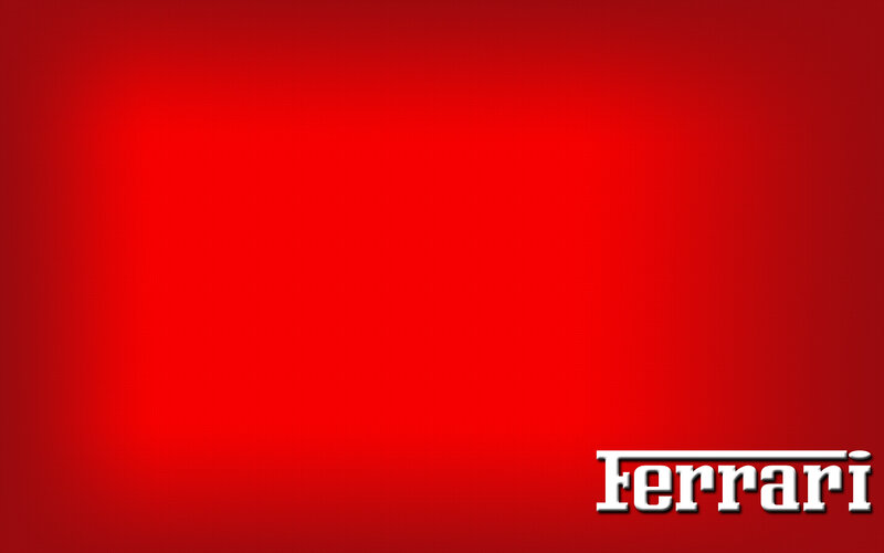 Ferrari Logo on Red — Bold