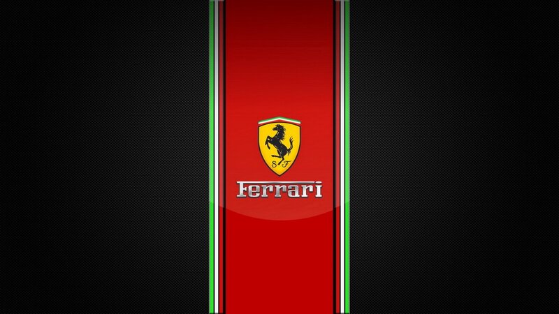 Ferrari Logo on Red — Bold, Vector Art, Shield, Horse
