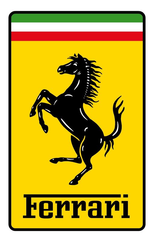 Ferrari logo with prancing horse