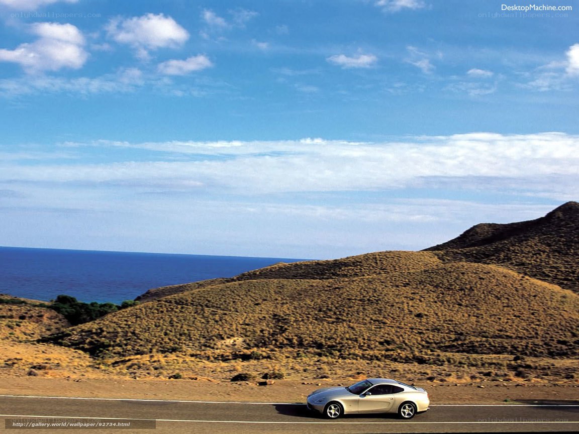Ferrari on coastal road