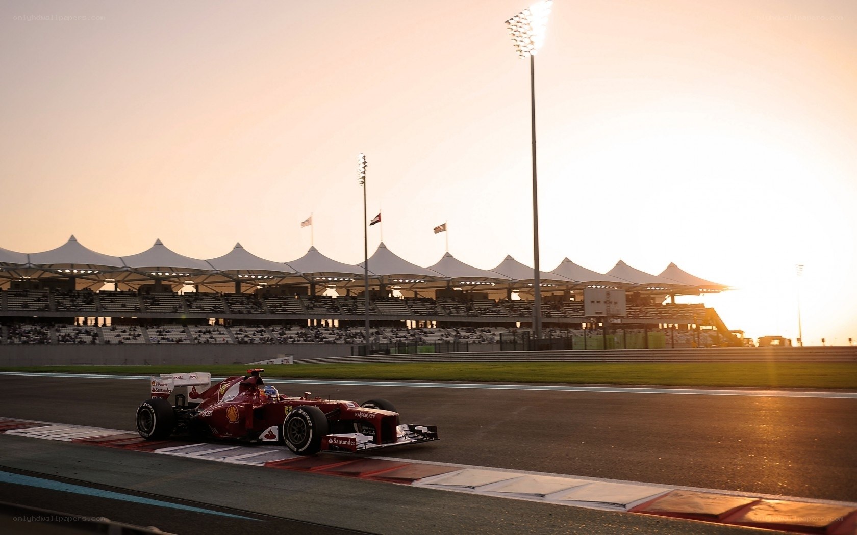 Ferrari on the racetrack