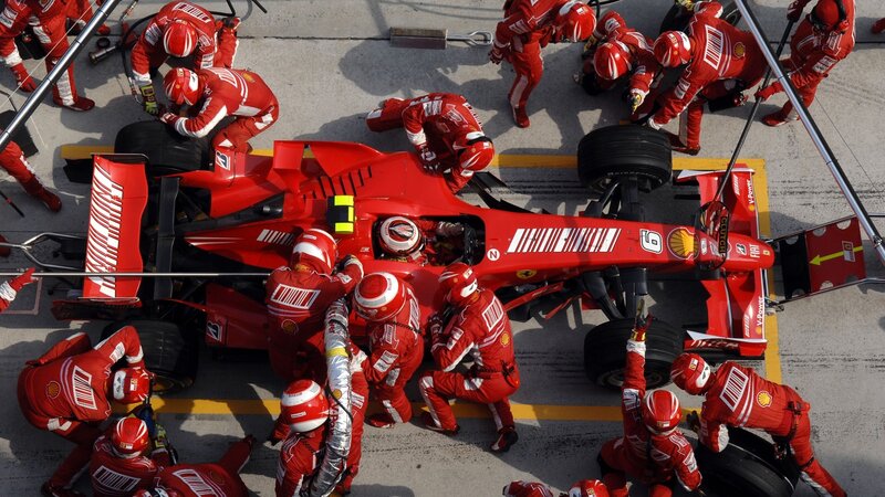 Ferrari Pit Crew — Red, Intense