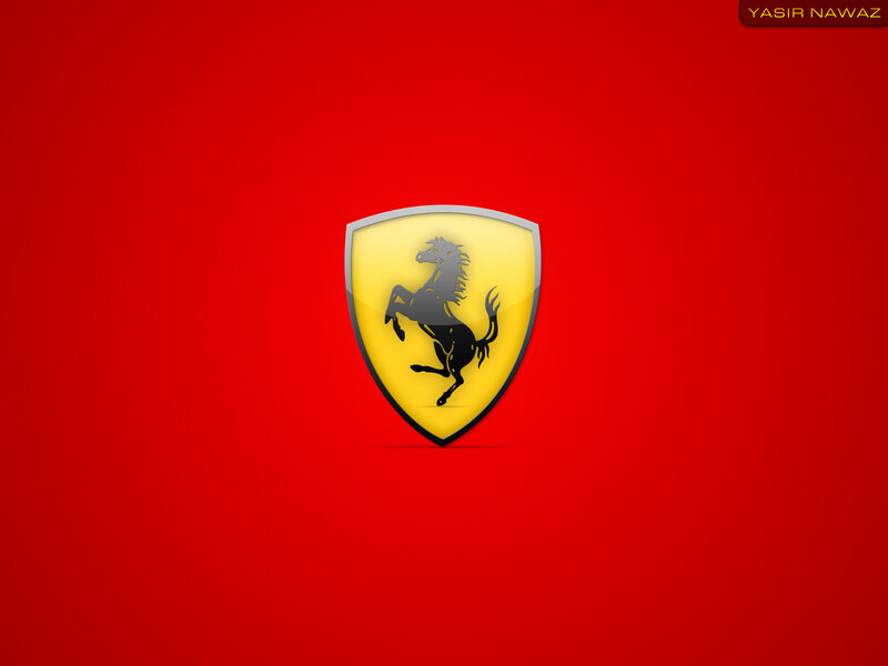 Ferrari Prancing Horse — Red, Bold, Digital Art