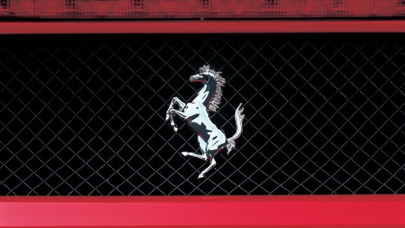Ferrari Prancing Horse — Red, Dramatic