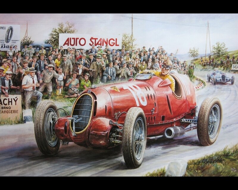 Ferrari race car at a track