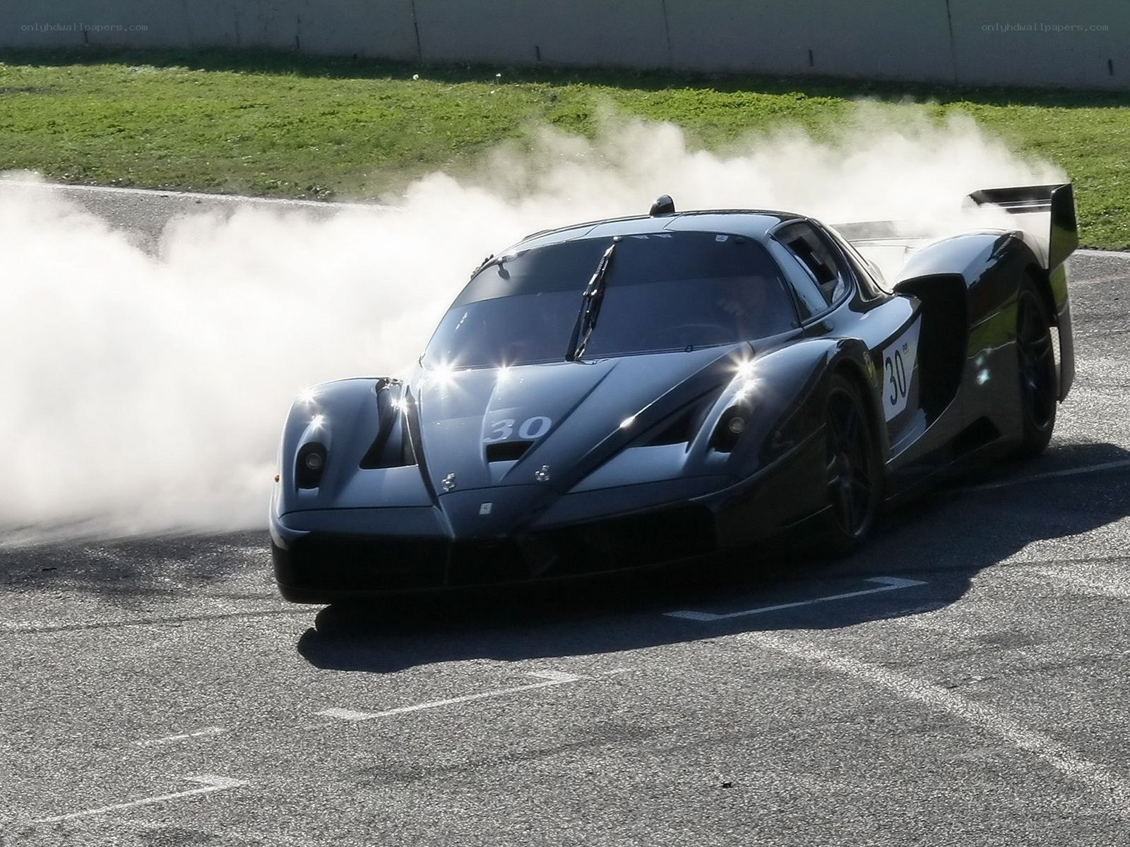 Ferrari race car drifting