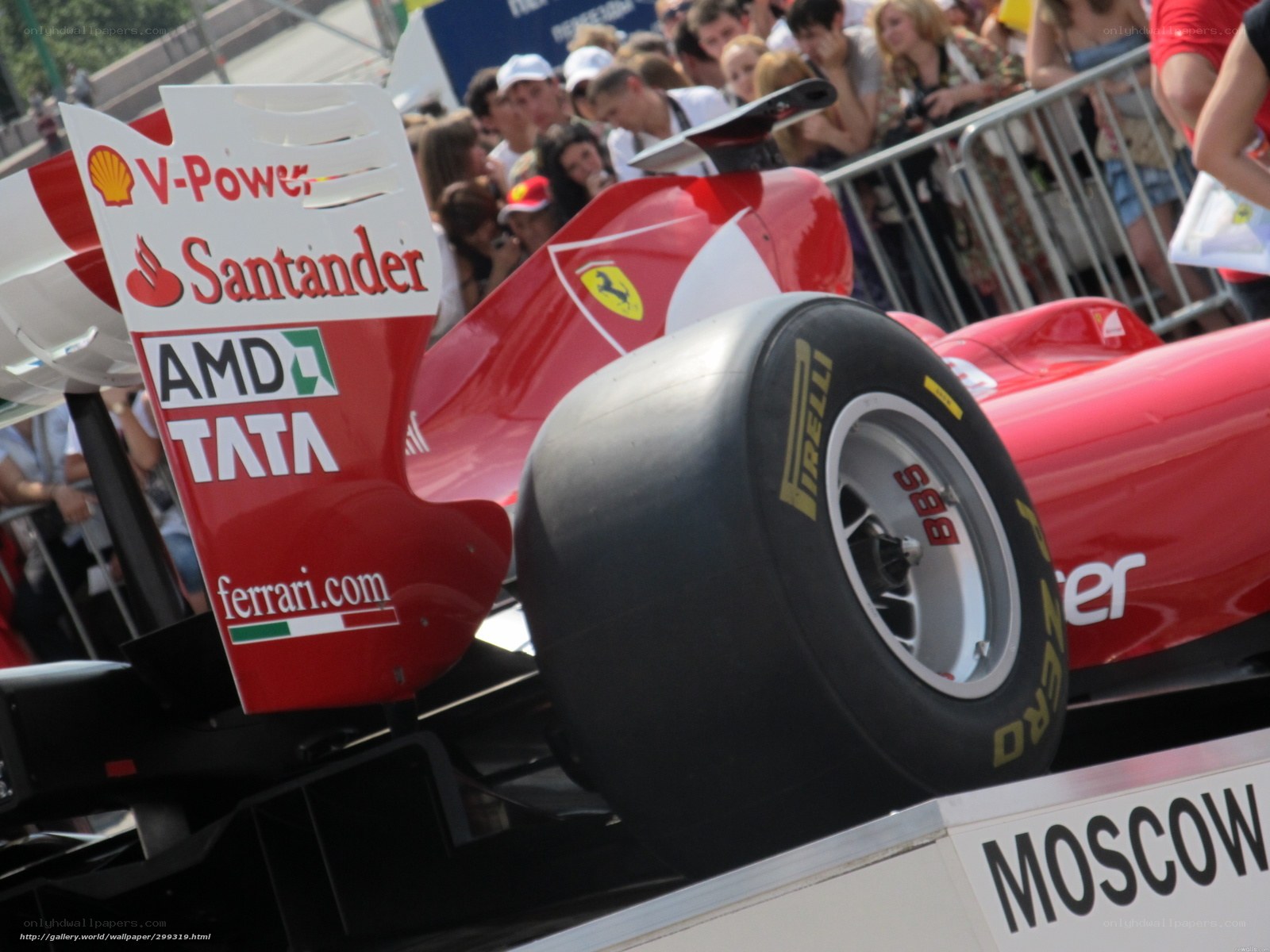 Ferrari race car in Moscow