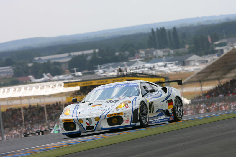 Ferrari race car on track