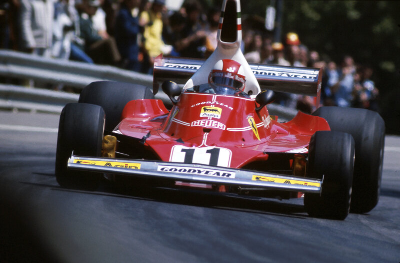 Ferrari race car on track