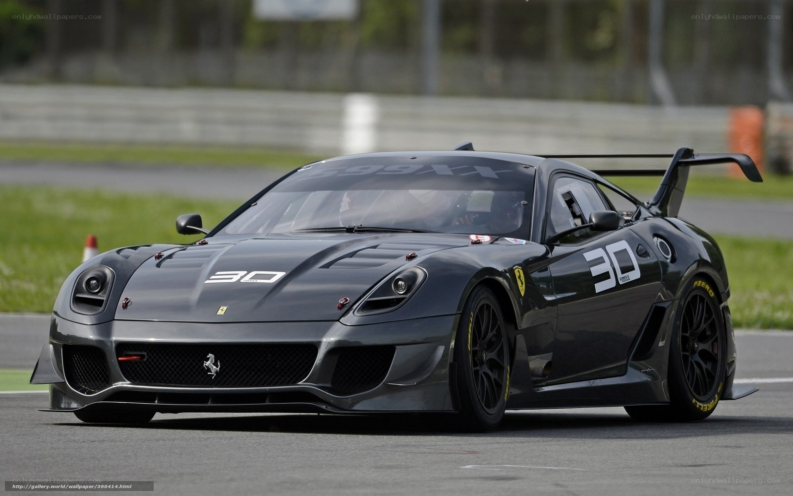 Ferrari race car on track