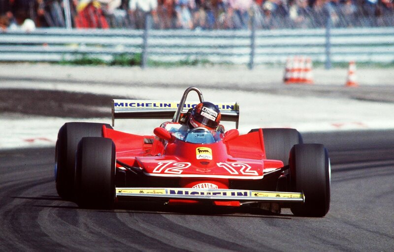 Ferrari race car on track