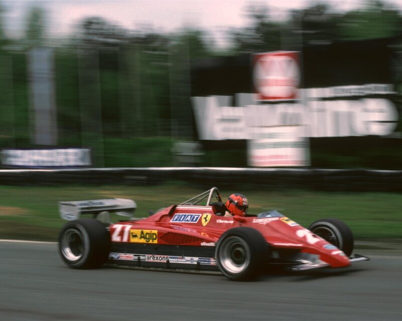 Ferrari race car on track