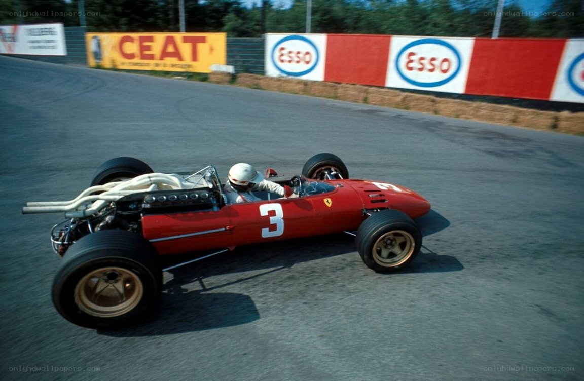 Ferrari race car on track