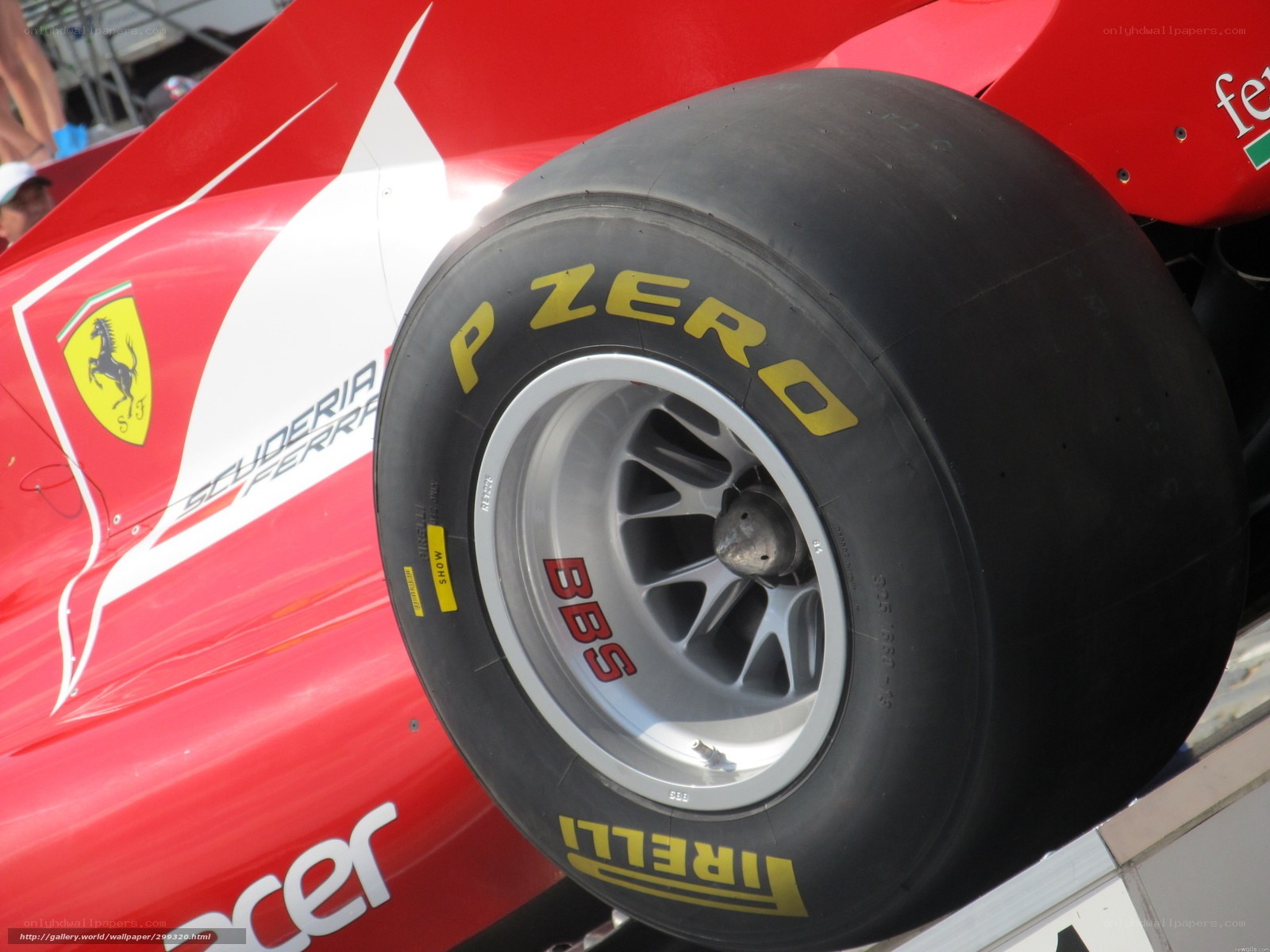 Ferrari race car tire