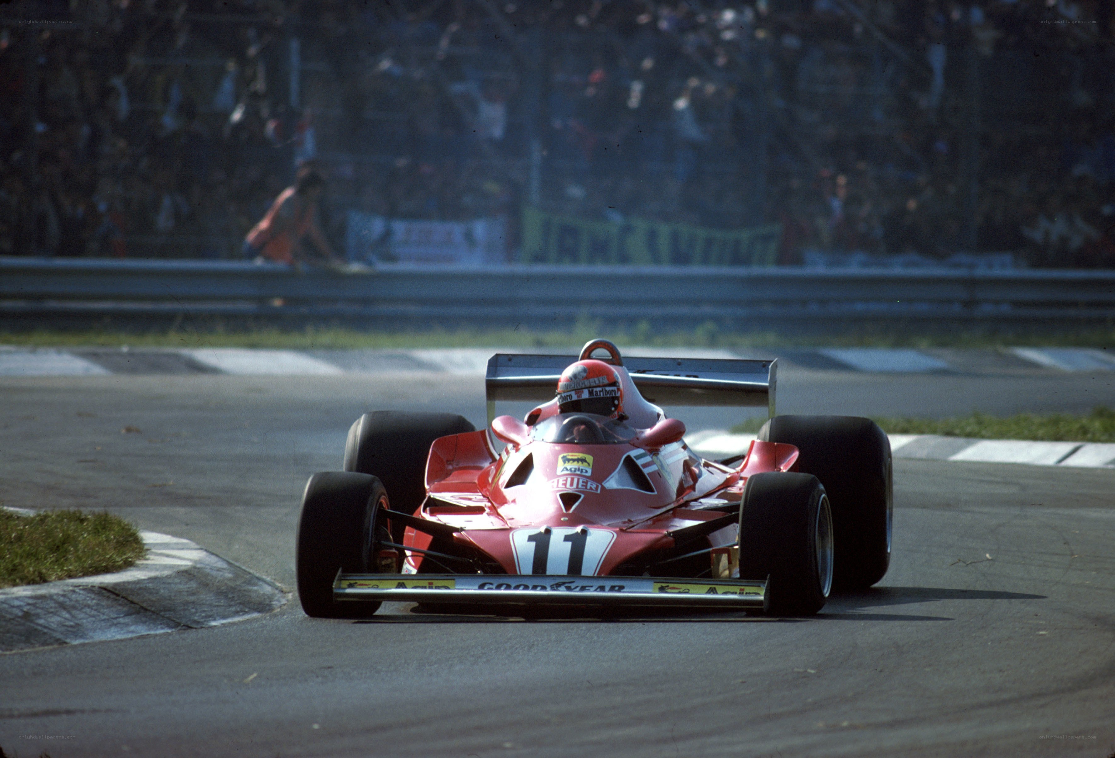 Ferrari racing car on track