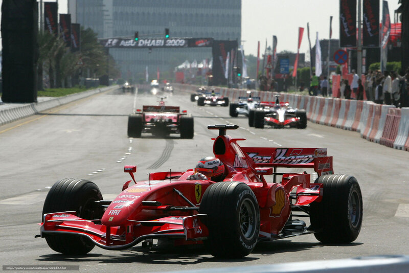 Ferrari racing in Dubai