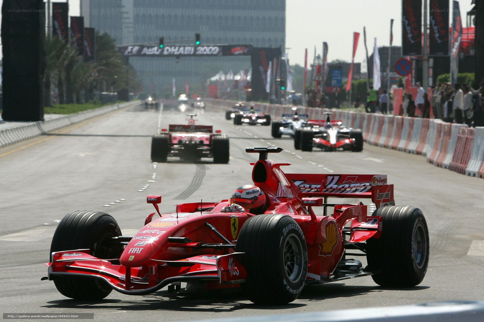 Ferrari racing in Dubai