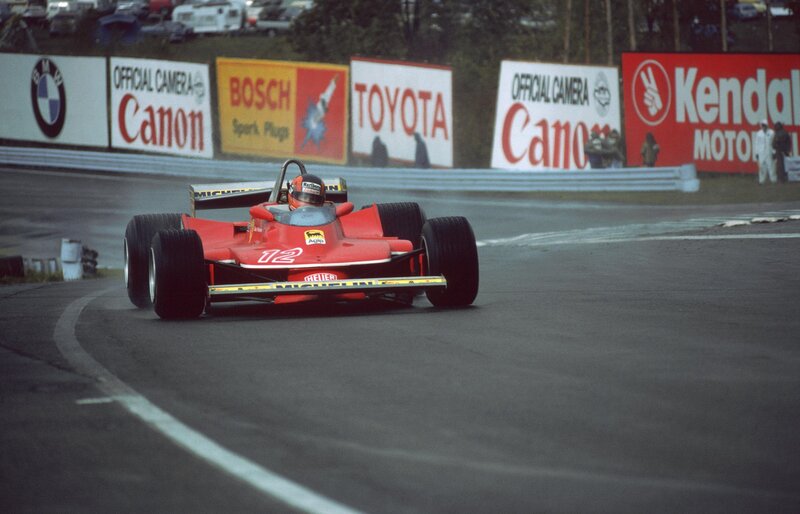 Ferrari racing on a track