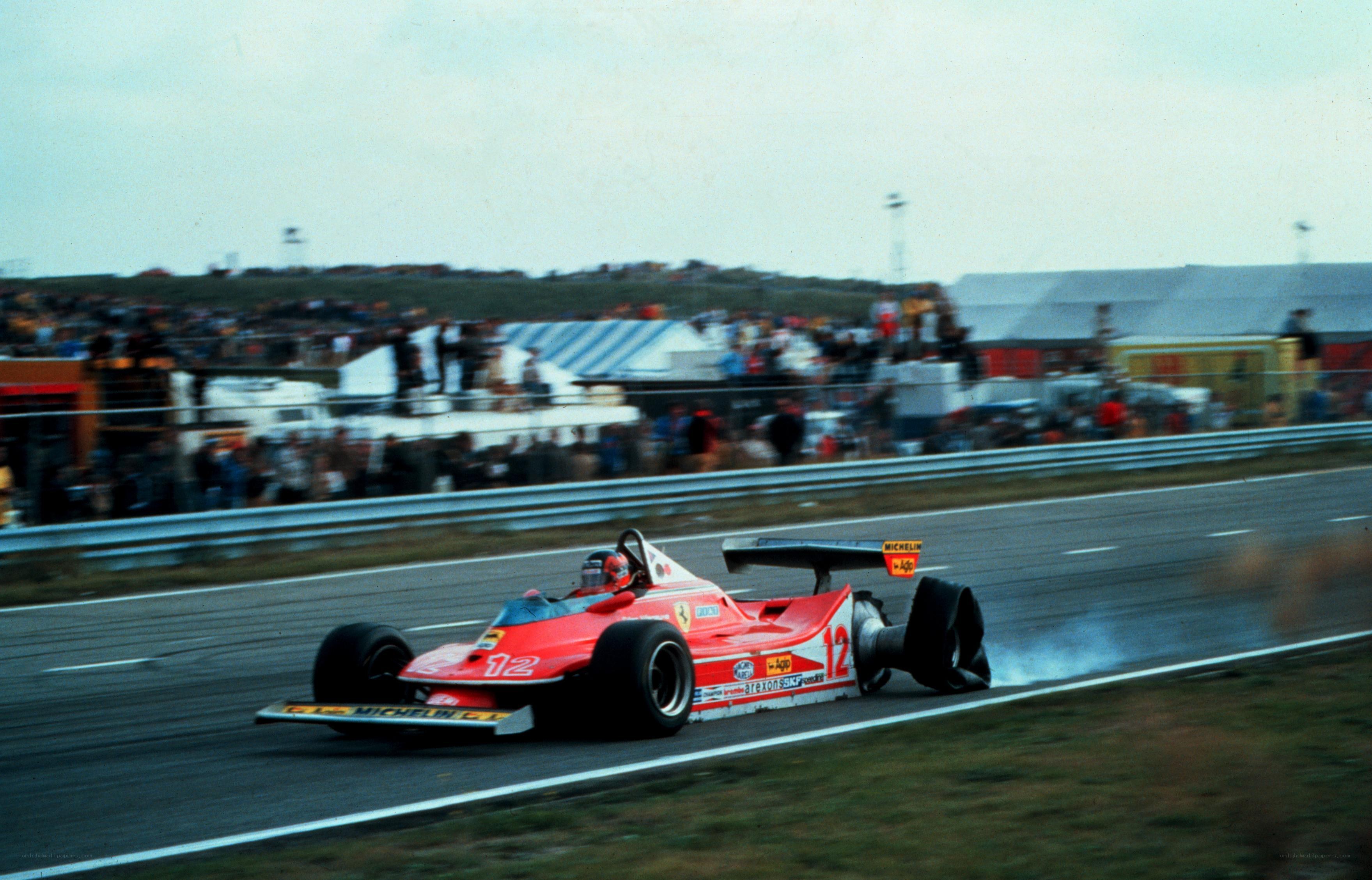 Ferrari racing on track