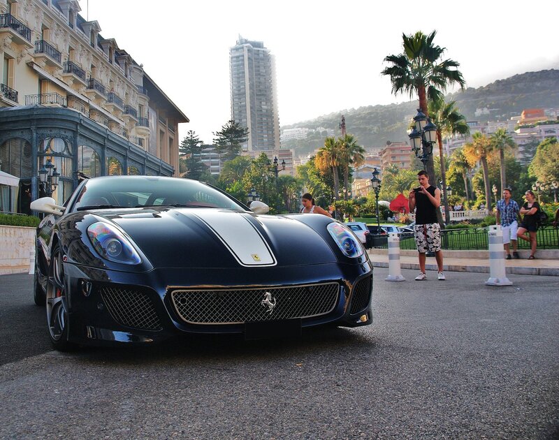 Ferrari sports car in Monaco