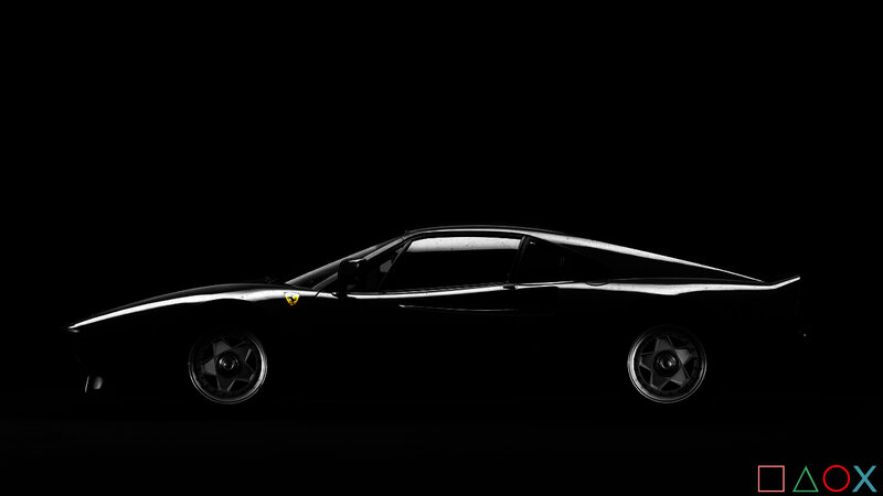 Ferrari sports car silhouette