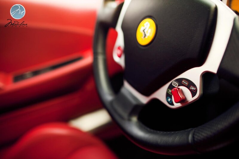 Ferrari steering wheel interior