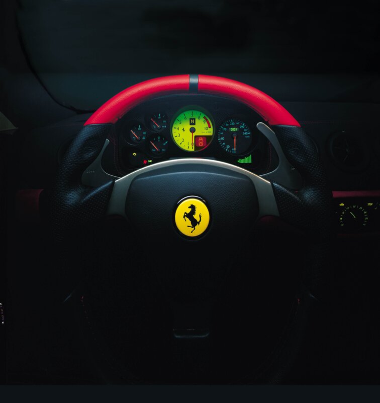 Ferrari steering wheel interior
