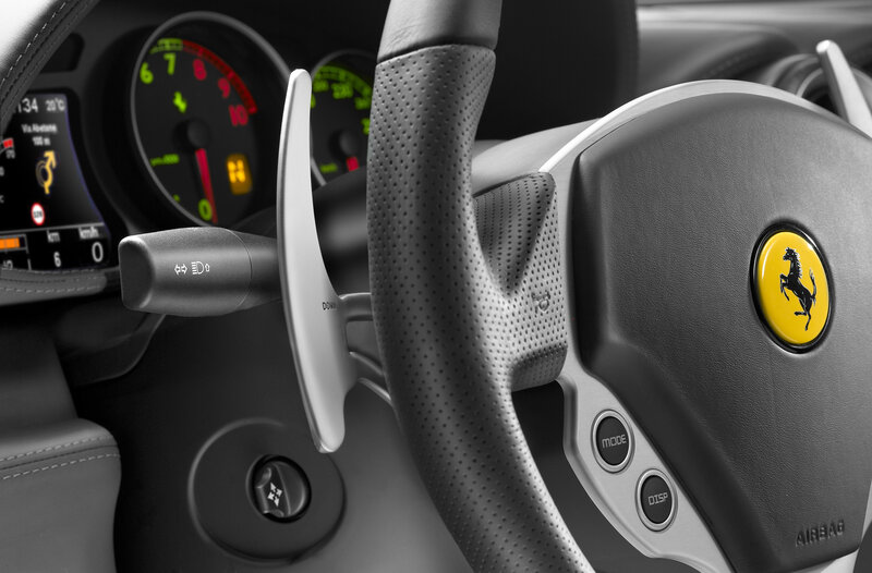 Ferrari steering wheel interior