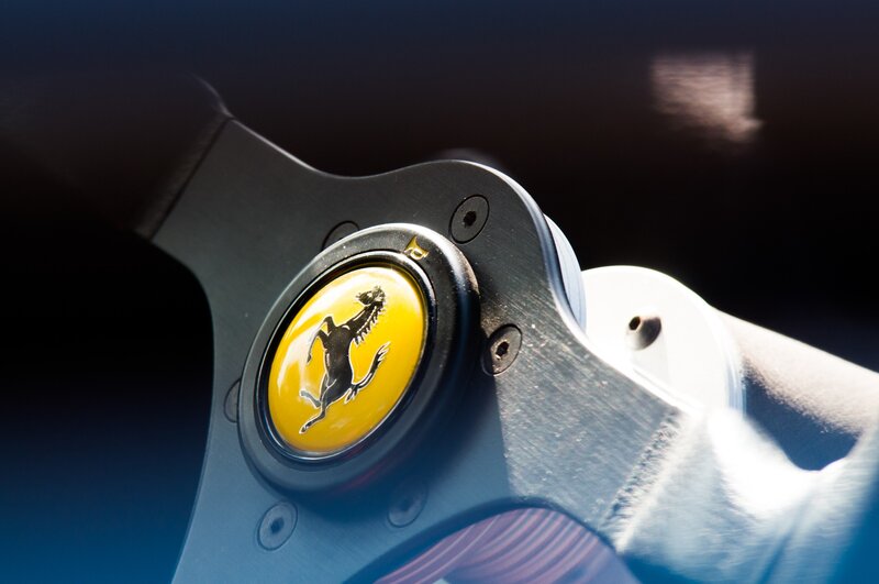 Ferrari Steering Wheel — Yellow