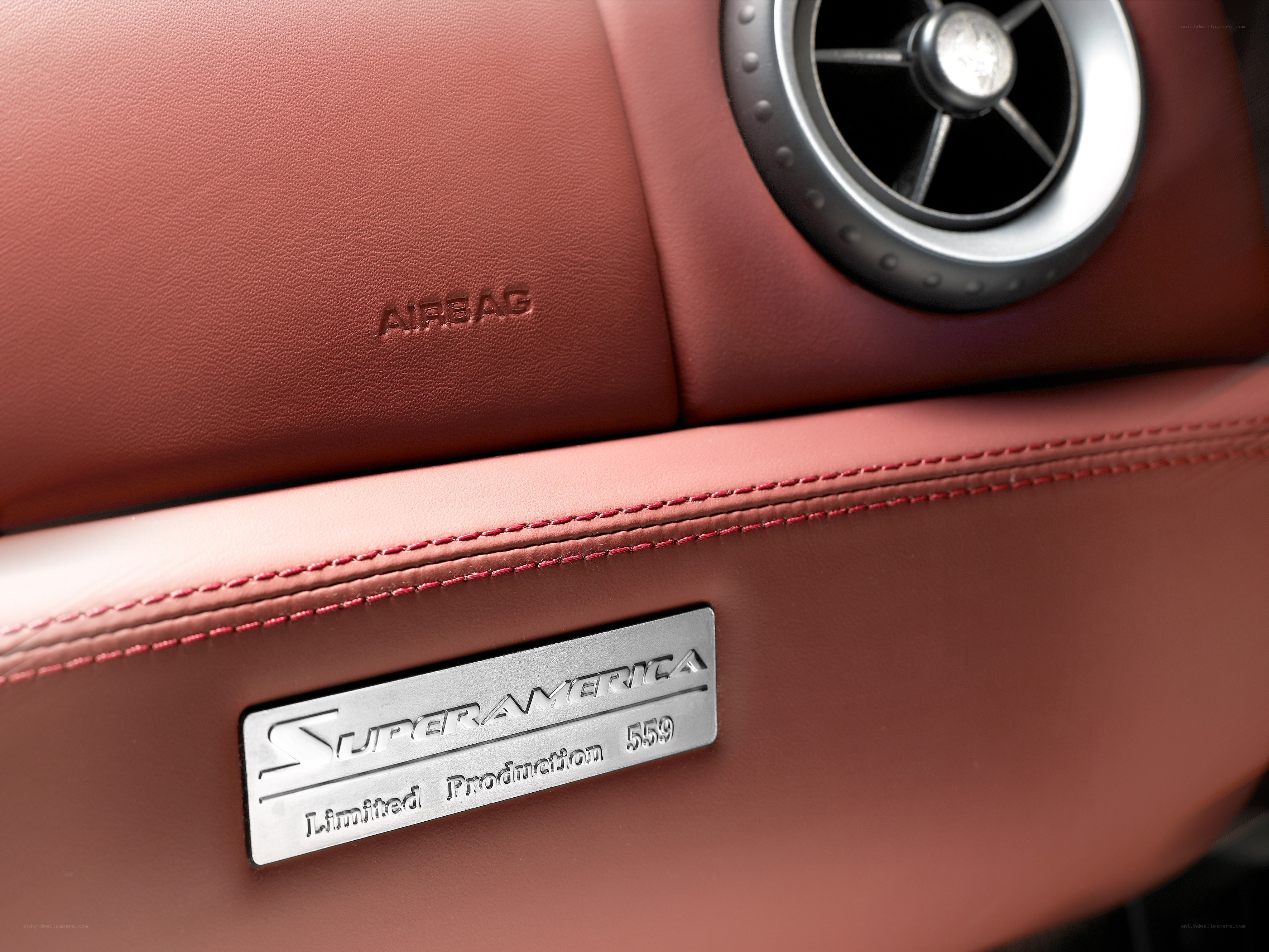 Ferrari Superamerica interior plaque