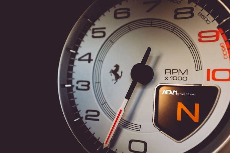 Ferrari Tachometer — White