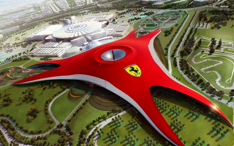 Ferrari-themed Building — Red