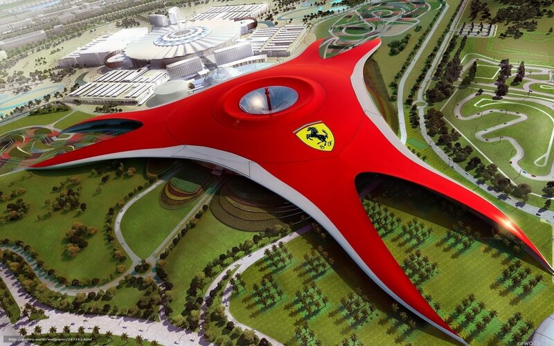 Ferrari-themed Building