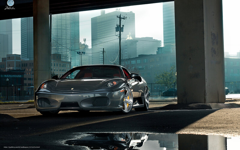 Ferrari under the overpass