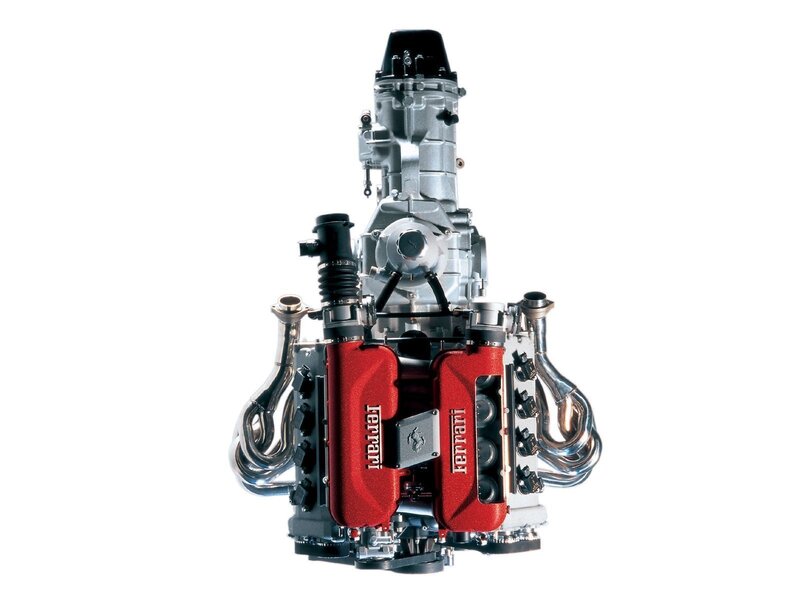 Ferrari V12 Engine — Red, Technical