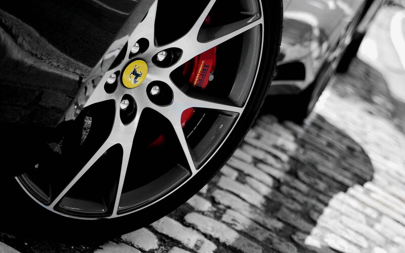 Ferrari Wheel and Brake — Black