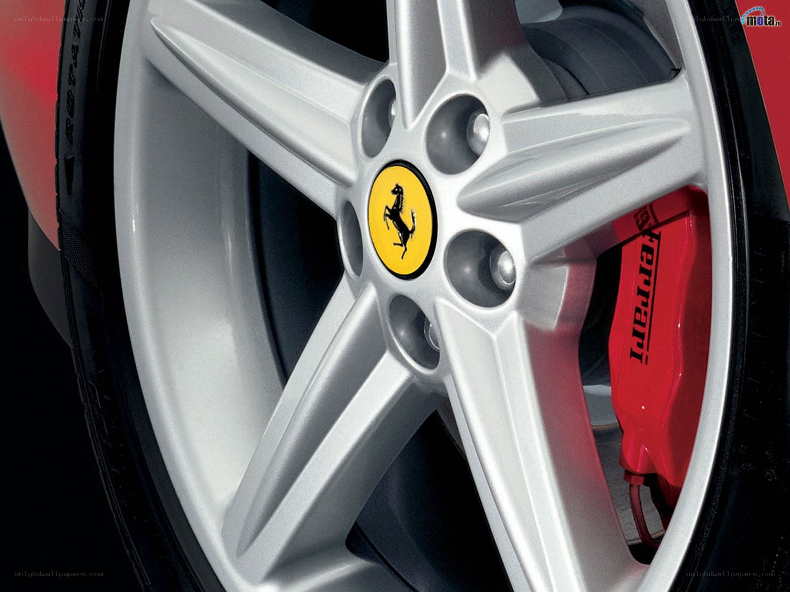 Ferrari wheel and brake system