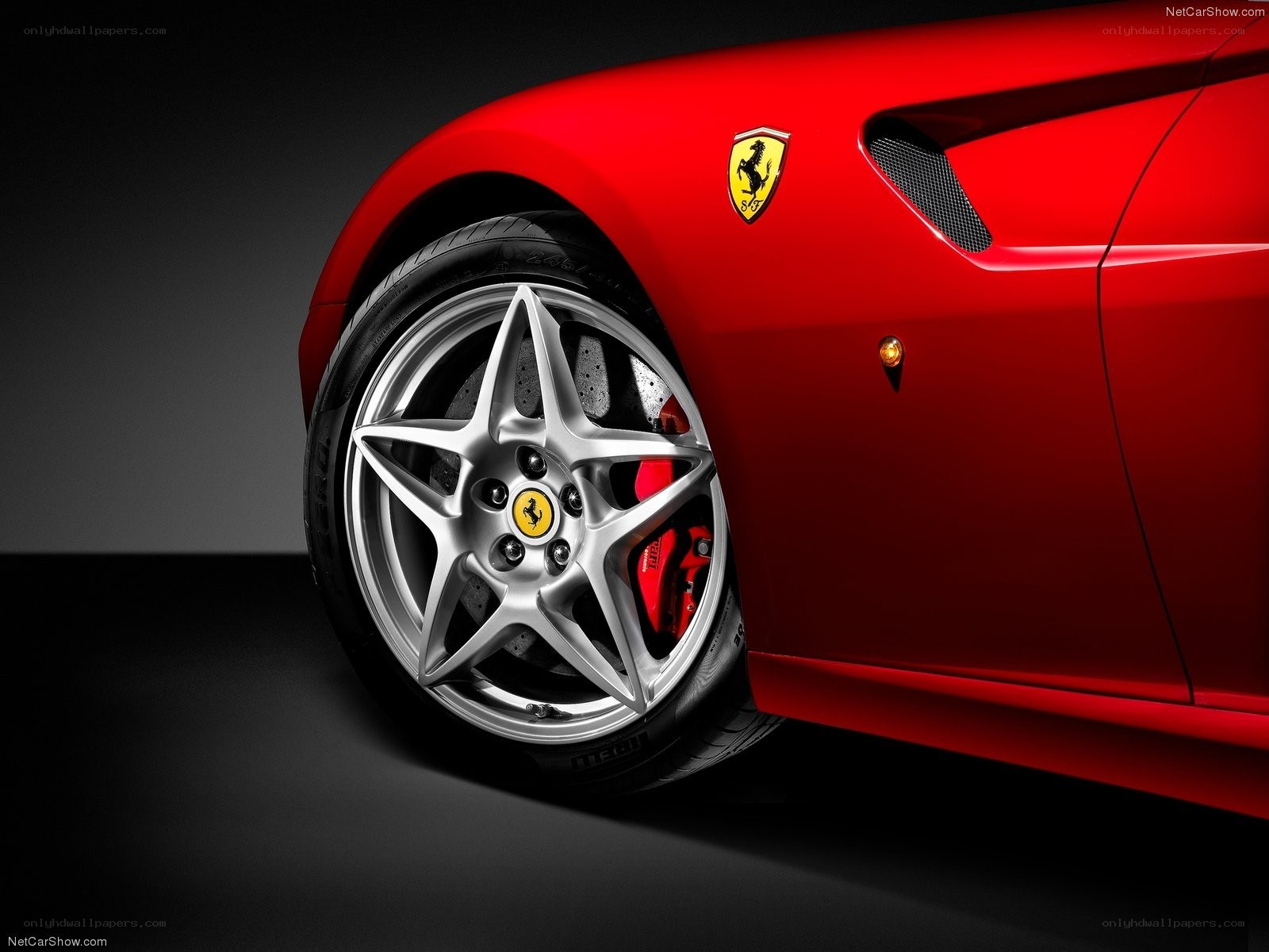 Ferrari wheel and side profile