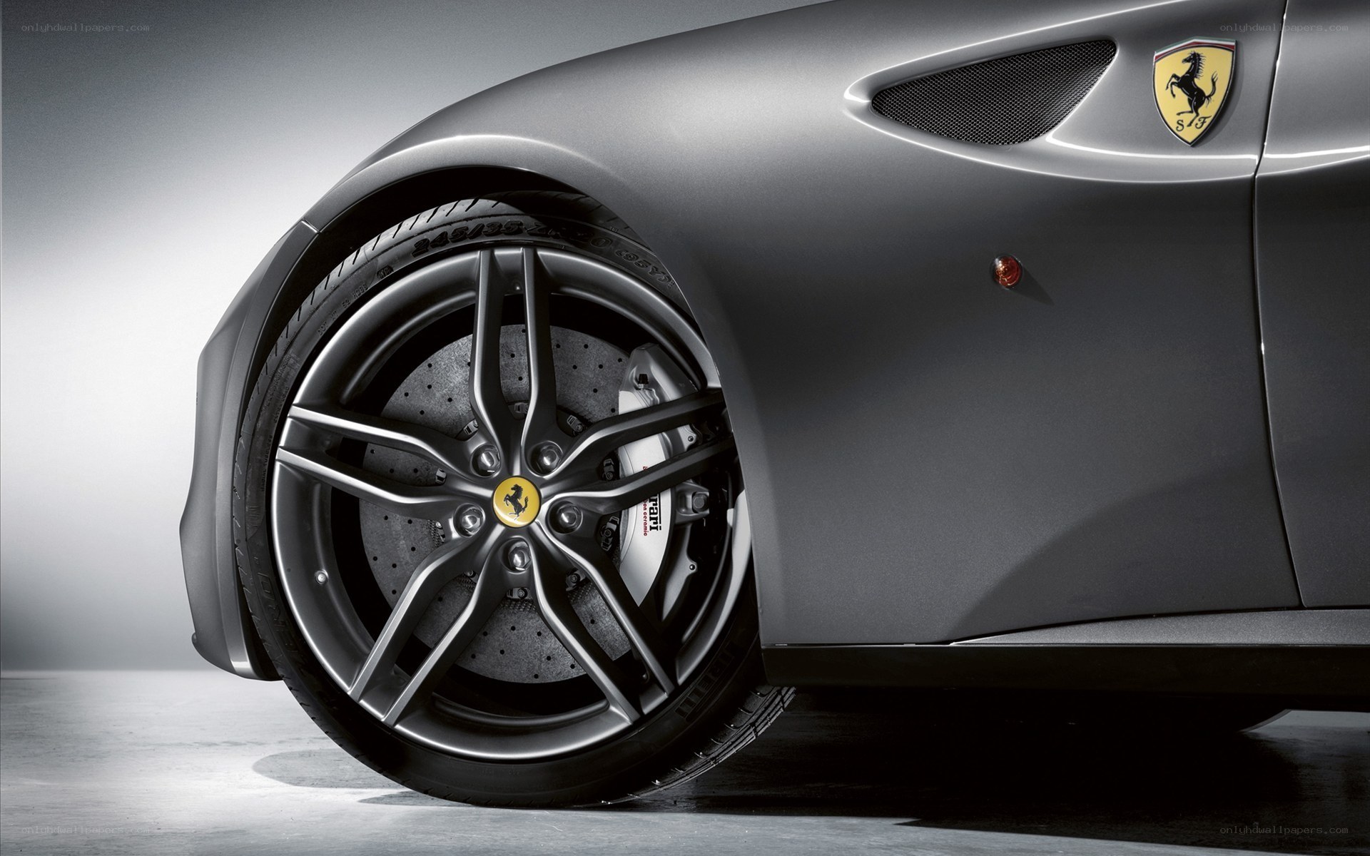 Ferrari wheel and side profile
